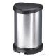 Pedálos szemetes, fémhatású, 15 l, CURVER