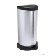 Pedálos szemetes, fémhatású, 40 l, CURVER