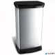 Pedálos szemetes, fémhatású, 50 l, CURVER