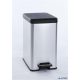 Pedálos szemetes, 25 l, CURVER "Slim Bin", fekete-ezüst
