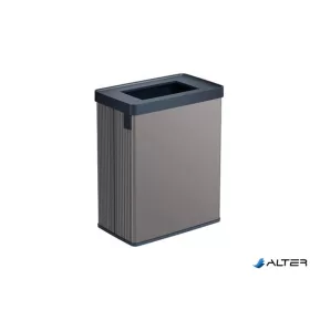   Szelektív hulladékgyűjtő, fedél nélküli, 54 liter, CURVER "Verto Recycle", szürke/fekete
