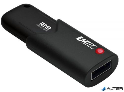 Pendrive, 128GB, USB 3.2, titkosított, EMTEC 'B120 Click Secure'