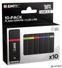 Pendrive, 16GB, 10 db, USB 2.0, EMTEC "K100 Mini Box"