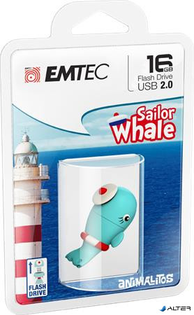Pendrive, 16GB, USB 2.0, EMTEC "Whale"