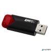 Pendrive, 256GB, USB 3.2, EMTEC "B110 Click Easy", fekete-piros