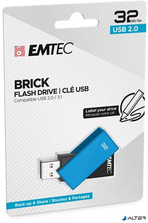 Pendrive, 32GB, USB 2.0, EMTEC 'C350 Brick', kék