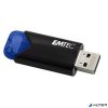 Pendrive, 32GB, USB 3.2, EMTEC 'B110 Click Easy', fekete-kék