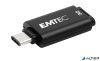 Pendrive, 32GB, USB-C 3.2, EMTEC 'D400 Type-C', fekete