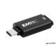 Pendrive, 32GB, USB-C 3.2, EMTEC 'D400 Type-C', fekete