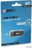 Pendrive, 32GB, USB-C 3.2, EMTEC 'D400 Type-C', fekete