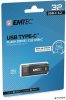 Pendrive, 32GB, USB-C 3.2, EMTEC "D400 Type-C", fekete