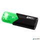 Pendrive, 64GB, USB 3.2, EMTEC 'B110 Click Easy', fekete-zöld