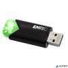 Pendrive, 64GB, USB 3.2, EMTEC 'B110 Click Easy', fekete-zöld