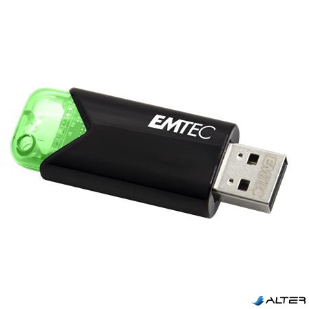 Pendrive, 64GB, USB 3.2, EMTEC 'B110 Click Easy', fekete-zöld