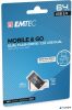 Pendrive, 64GB, USB 2.0, USB-A/microUSB, EMTEC 'T260B Mobile&Go'