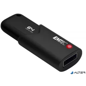   Pendrive, 64GB, USB 3.2, titkosított, EMTEC 'B120 Click Secure'