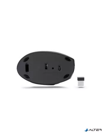 Egér, vezeték nélküli, vertikális, USB, URBAN FACTORY "Ergo Next", fekete