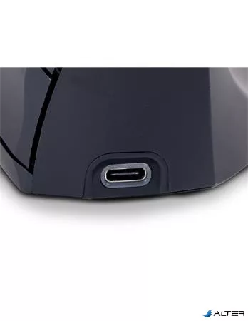 Egér, vezeték nélküli, vertikális, USB, URBAN FACTORY "Ergo Next", fekete