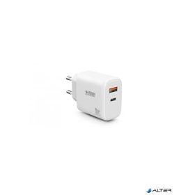   Hálózati töltő, 1xUSB-A (12W), 1xUSB-C (45W), URBAN FACTORY