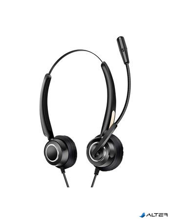 Fejhallgató, mikrofon, USB, URBAN FACTORY "Movee"