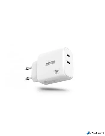 Hálózati töltő, 2xUSB-C (20W+45W), URBAN FACTORY