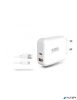 Hálózati töltő, 1xUSB-A (18W), 1xUSB-C (45W), USB-A–USB-C kábel, URBAN FACTORY