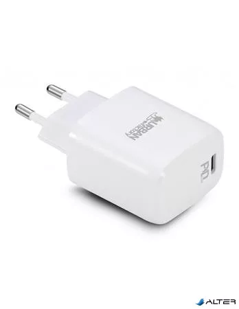 Hálózati töltő, 1xUSB-C (PD), 20W, URBAN FACTORY