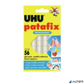   Ragasztó négyzetek, kétoldalú, 56 db, UHU "Patafix", átlátszó