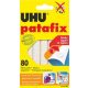 Gyurmaragasztó, 80 kocka/csomag, UHU "Patafix"