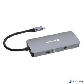   USB elosztó-HUB, USB-C PD/1xHDMI/1xRJ45/2xUSB-A 3.2 Gen1, VERBATIM