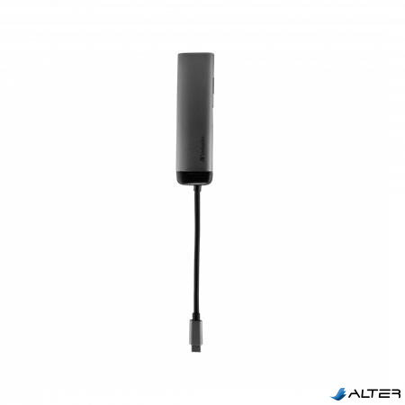 USB elosztó-HUB, USB-C/USB 3.0/HDMI, VERBATIM