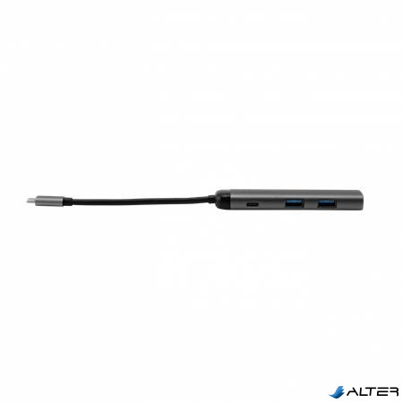 USB elosztó-HUB, USB-C/USB 3.0/HDMI, VERBATIM