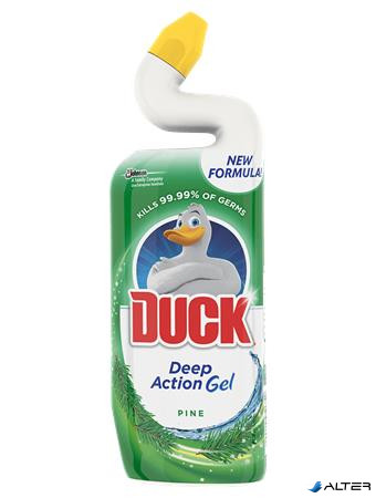 WC-tisztítógél, 750 ml, DUCK 'Deep Action Gel', fenyő illat