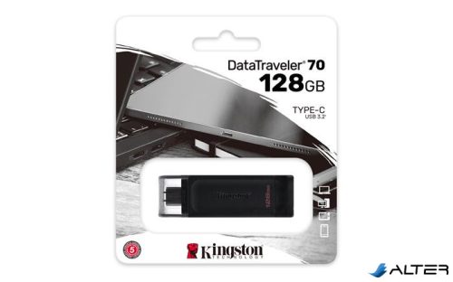 Pendrive, 128GB, USB-C, KINGSTON "DataTraveler 70"