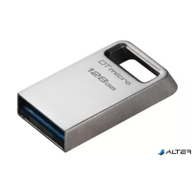   Pendrive, 128GB, USB 3.2, 200MB, fém, KINGSTON "DT Micro Gen2"