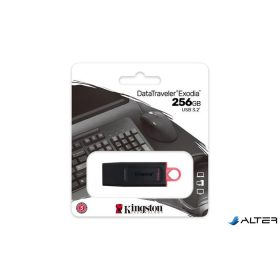   Pendrive, 256GB, USB 3.2, KINGSTON "DataTraveler Exodia", fekete-rózsaszín