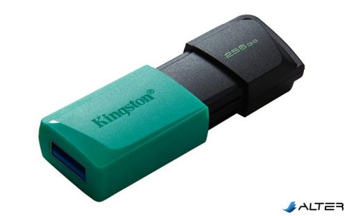 Pendrive, 256GB, USB 3.2, KINGSTON "Exodia M", fekete-türkiz