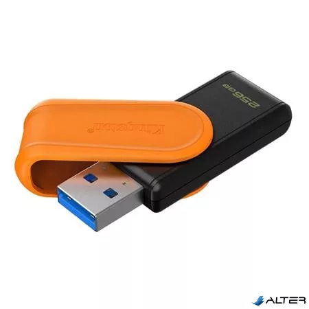 Pendrive, 256GB, USB 3.2 Gen1, KINGSTON "DataTraveler Exodia S", fekete-narancs