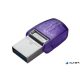 Pendrive, 256GB, USB 3.2, USB/USB-C, KINGSTON 'DT MicroDuo 3C'