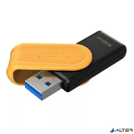Pendrive, 512GB, USB 3.2 Gen1, KINGSTON "DataTraveler Exodia S", fekete-sárga