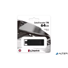 Pendrive, 64GB, USB-C, KINGSTON "DataTraveler 70"