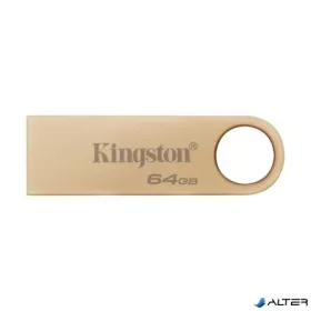   Pendrive, 64GB, USB 3.2 Gen1, KINGSTON "DataTraveler SE9 G3", arany
