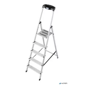   Állólétra, 5 lépcsőfokos, alumínium, KRAUSE "Safety"
