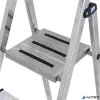 Állólétra, 5 lépcsőfokos, alumínium, KRAUSE "Safety"