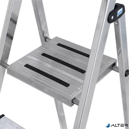 Állólétra, 5 lépcsőfokos, alumínium, KRAUSE "Safety"