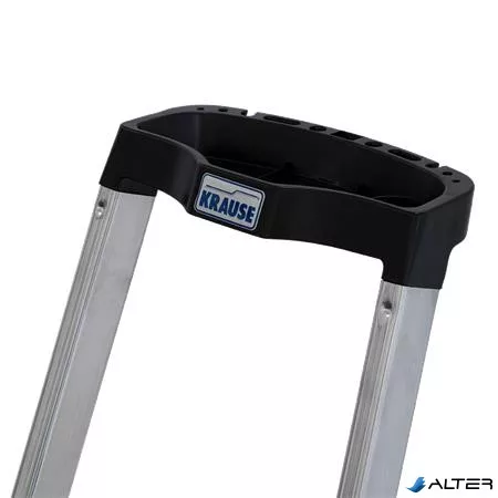 Állólétra, 5 lépcsőfokos, alumínium, KRAUSE "Safety"