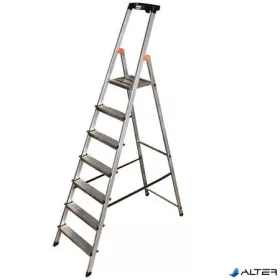   Állólétra, 7 lépcsőfokos, alumínium, KRAUSE "Safety"