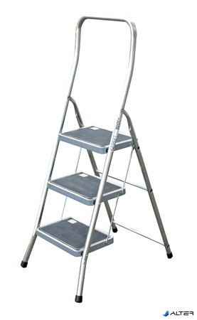 Fellépő, 3 lépcsőfokos, alumínium, KRAUSE "Toppy XL"