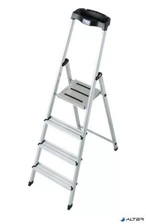 Állólétra, 4 lépcsőfokos, alumínium, KRAUSE "Safety"