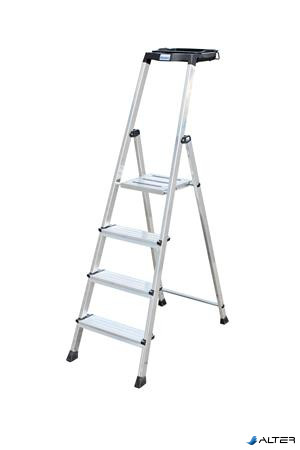 Állólétra, 4 lépcsőfokos, alumínium, Multigrip-system, KRAUSE 'Secury'